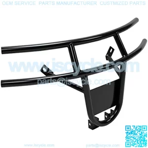 Golf Cart Front Bumper Brush Guard Compatible with 2008-2015 EZGO RXV Gas OR ELEC Black Powder Coated