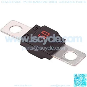 498 Series 50 Amp DC Fuse for EZGO 36 Volt Powerwise Charger, Used on EZGO TXT, Medalist, MPT-800 Electric Golf Cart, Part# 0498050 28106G01 28106-G01