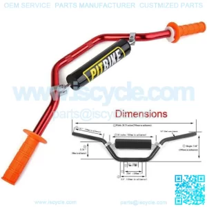 Pro Taper 7/8 22mm Handlebar ATV Motorcycle bar DIRT BIKE Pad Grips Quads Handle