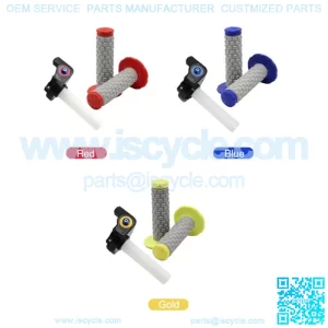 7/8" Rubber Hand Grip Handle Bar Throttle Grips Kits ATV Dirt Bike Motorcycle