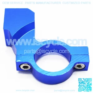 Mirror seat handlebar clamp (blue)
