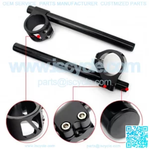 CNC Billet Aluminum Motorcycle Clip On Handlebars