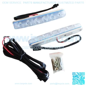LED car safety daytime running lights (6 lamp beads white)