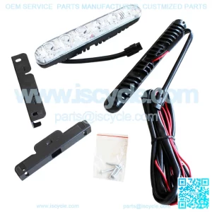 LED car safety daytime running lights (6 lamp beads black)