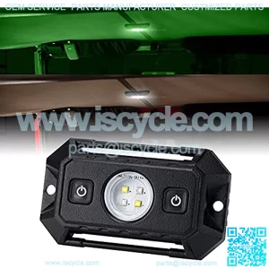 LED Dome Light, LZHOU TECH Car Interior Light Universal Roll Bar Mount LED Light Utility Roll Cage Pod w/ Button UTV Accessories Dome Light for ATV RZR 4x4 Can-Am Polaris Truck-White/Green