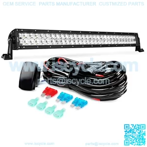 LED Light Bar 32Inch 180W Spot Flood Combo Led Off Road Lights 12V 5Pin Rocker Switch LED Light Bar Wiring Harness Kit, 2 Years Warranty (ZH079)