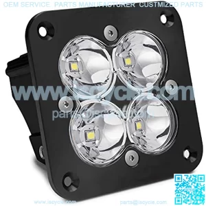 551001 Flush Mount LED Spot Light (Clear Black Squadron Sport), 1 Pack
