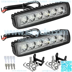 6" LED Light Bar White 36W 6500K Super Bright Spot Work Light Pods Single Row Off Road Driving Light Fog Light Boat Light Waterproof SUV ATV 4WD Car Truck Golf Cart 12V 24V IP67 (2pcs)