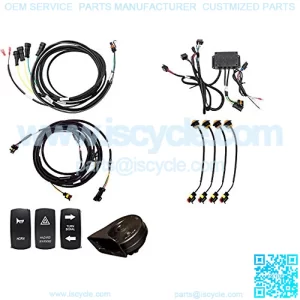 Deluxe Turn Signal Kit for Polaris RZR XP 4 Turbo (2016-2018) - Dash Mounted Turn Signal Rocker Switch w/Indicator Lights - Plug and Play For Easy Installation!