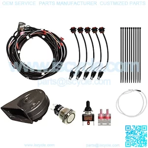 Plug & Play UTV Turn Signal Kit for Polaris Full Size Ranger XP 570 / XP 900 / XP 1000 (See Fitment) - with Column Turn Switch