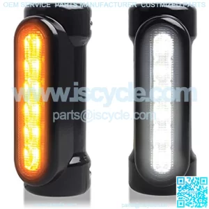 1 1/4 Inch Highway Bar Light LED Crash Bar Turn Signal Switchback Driving Running Indicator Compatible with Harley Sportster Softail Dyna Street Bob Touring