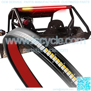 UTV Tail Light Strip, 30 Inch Rear Light Bar Tailgate Light w/ Turn Signal Brake Backup Light for UTV RZR Polaris Ranger Truck Wrangler Trailer ATV Golf Cart 4x4 Off Road - Red Amber,5% coupon applied at checkout,with coupon