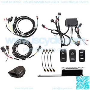 Deluxe Turn Signal Kit for Polaris RZR XP 4 1000 (2015-2018) With Dash-Mounted Turn Signal Rocker Switch - Plug and Play For Easy Installation!