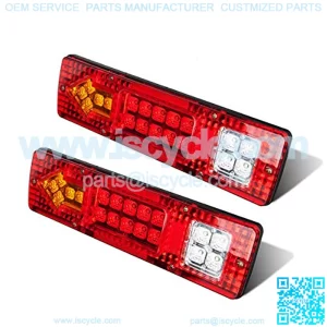 19 LED Red Amber White Integrated Trailer Tail Lights Bar 12V Turn Signal Running Lamp for Trailer UTV UTE RV ATV Truck 2PCS,5% coupon applied at checkout,with coupon