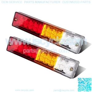 20 LED Trailer Tail Lights Bar Waterproof DC 12V Tail Turn Signal Reverse Brake Running Lights for Truck Trailer RV UTV Camper Red Amber White 2PCS,5% coupon applied at checkout,with coupon