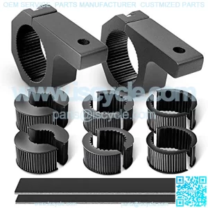 90020B 2 Pack Mounting Bracket Kit LED Off Road Light Horizontal Bar Tube Clamp Roof Roll Cage Holder, 2 Years Warranty