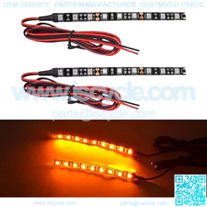 2PCS 18 LED Strip Universal Motorcycle Bike Amber LED Turn Signal Indicator Blinker Light 12v,8% coupon applied at checkout,with coupon