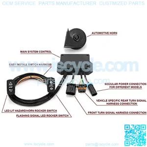 Turn Signal System w/ Horn Compatible with Polaris General 1000 16-18 2/4 Seat TSS-GEN16