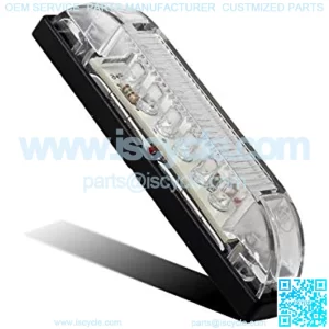 4" Ultra-Thin-Line LED Utility Light Bar 6Diode Sealed Clear Lens White 12V
