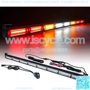 36" COB LED Chase Strobe Light Bar, Offroad Safety Flashing Rear Lightbar w/ Brake, Reverse and Turn Signal Light for UTV, ATV, Polaris RZR, Maverick X3, Yamaha, Quad, Jeep - RRYWWYRR
