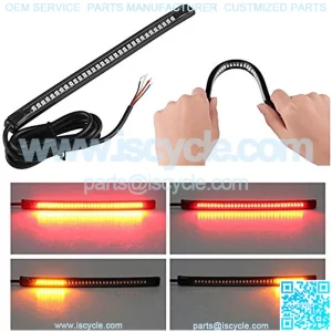Universal led Harley Davidson Light Strip Tail Brake Stop Turn Signal 32LED 8" Flexible led light for motorcycle