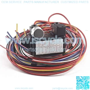 Auto-Partner Circuit Wiring Harness Kit Long Wires Standard Color for Hot Rod Street Rat XL Universal?? (12 Circuit)