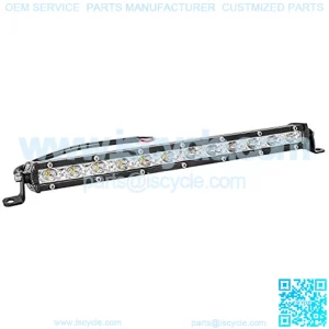 Led Light Bar 14in Signal Row Light Bar 80W 8000lm Spot Flood Combo Off Road Light, Waterproof Slim Light Bar for SUV Jeep ATV Boat