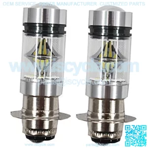 2 Pcs H6 6000K Wihte 100w Headlight Fit for Yamaha YFZ450R Rhino 700 Raptor YFM660 TRX
