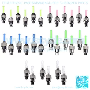 CUGBO Pack of 30 Led Flash Tyre Wheel Valve Cap Light for Car Bike Bicycle Motorcycle Wheel Light Tire (Red, Yellow, Blue, Green, Mixed)