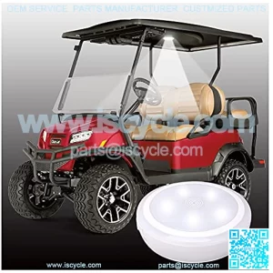 Universal Golf Cart Roof Touch LED Light for Club Car DS Onward Precedent EZGO TXT RXV Yamaha, WireleUSB Rechargeable Lighting Stick On Anywhere Great Golf Gifts