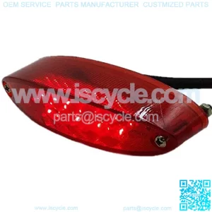 Motorcycle LED Brake Stop Tail Light ATV UTV Dual Sport Quad Bobber Arctic Cat UTV Custom (Red)