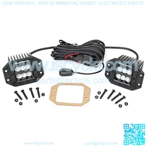 2" Square Flush Mount Cree LED Lights Black Series Flood Beam (Pair) 70113BL