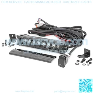 8" Black Series CREE LED Single Row Light Bar w/DRL Daytime Running Light Feature (Each) 70718BLDRL