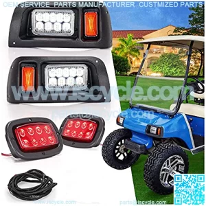 Golf Cart Universal LED Light Set for Club Car DS gas & electric models 12V Headlight Taillight Brake Light