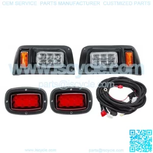 Golf Cart Street Legal LED Light Headlight & Taillight Kit for Club Car DS 1993+