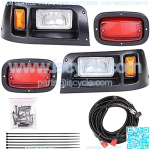 Golf Cart Halogen Headlights & LED Tail Lights Kit DS Cart Lights, Only Compatible With Golf Cart Club Car DS 1993-UP Model