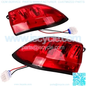 Golf Cart LED Tail Lights for Club Car Precedent 2004-Up and Tempo 2018-Up Models Replacements ,Driver and Passenger Rear Lights 12V with 3 Pin Molex Quick Connector Wired