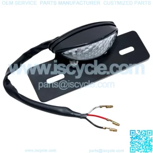 Golf Cart License Plate Holder with LED Tag and Brake Light