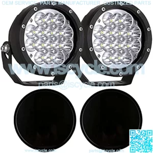 Pair 5 Inch Led Offroad Driving Lights 160w Round Offroad Spot Light Driving Spotlights with Black Cover 12V 24V for Pickup Trucks SUV UTV ATV 4x4
