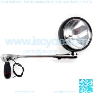 Unity (330GM-0002) 6" Diameter 100W Post-Mount/Door-Mount Spotlight with Black Head