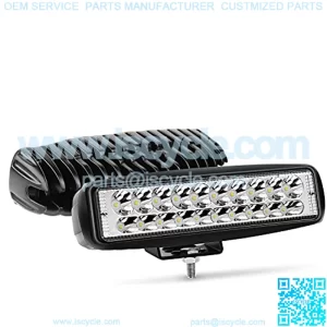 2PCS Led Pods 6 Inch 60W Spot Light Bar 3000LM Driving Fog Off Road Lights 12V/24V for Trucks Jeep UTV ATV Marine Boat Golf Cart Trailer