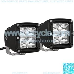 Led Cube Light Offroad Lighting 2Pcs 3inch 80W Led Pods Light Square Driving Offroad Lights Spot Beam Fog Bumper Work Light Bar 8000LM Waterproof IP69K for Trucks ATV UTV SUV Car Motorcycle