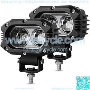 4 Inch LED Pods Light 80W 8000LM 6500K Spot Light Bar Off Road Xenon Driving Light IP67 Waterproof for Truck ATV Golf Cart Boat UTV 4X4, Pack of 2