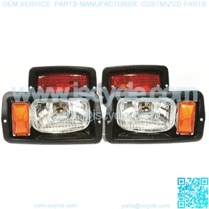 GOLF CARTS UNIVERSE Club Car DS Halogen Small 7" x 4" Headlight Taillight Light Kit 12v