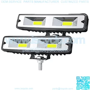 6 Inch Automotive Led Flood Light Bar - 48W 10000Lm Led Light Bar 12V/24V SUV Driving Fog Light Waterproof Off Road Day Runing Lights Pods Lights Headlight for Trucks Off Road ATV UTV, 2 Pack