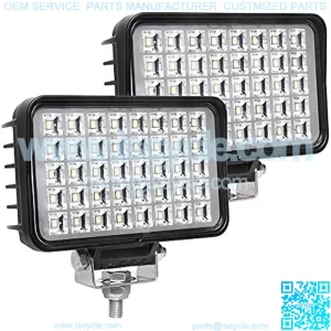 New 6 Inch Led Work Light for Truck, 80W 6800Lumens Flood Light Off Road Light for Jeep Tractor SUV ATV, 12/24V