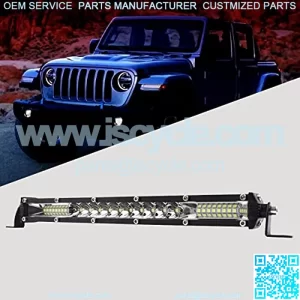 LED Working Fog Light Bar 10inch Mini 78W Single Row Car Roof Light Wire Harness Wiring for Trucks SUV, ATV, UTV, Jeep, Vehicle, Pickup (White Light)