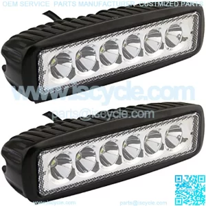 Senlips Led Light Bar 2PCS 18W Spot Led Fog Lights Off Road ATV Boat Trucks Waterproof Lights Led Driving Work Lamp for Vehicle Accessories