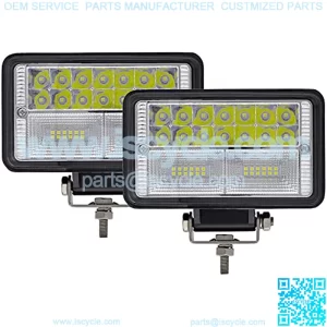 LED Tractor Lights 2PCS Approx 6Inch Combo Beam Driving Lights Work Auxiliary Lights fit for Tractor Truck Equipment Vehicle Pickup UTV ATV Golf Cart