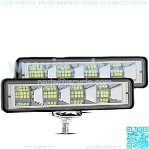 6 Inch ATV LED Light Bar,2Pcs High Bright 12,000lm Offroad Fog Light 72W LED Pods 6000k White Flood Beam Work Light Driving Lights for 12V/24V Trailers Buggys Motorcycles Pickup SUV UTV